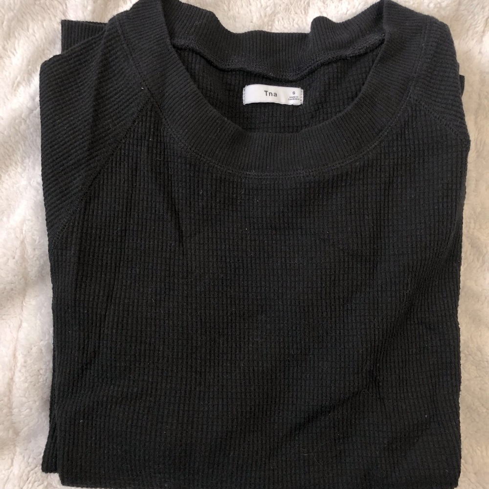 TNA Waffle Shirt Black